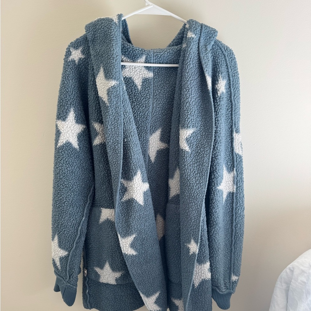Cozy Blue Star Kids Jacket